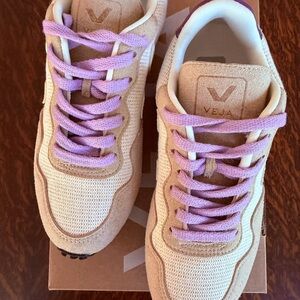 Veja Sneakers with Lavender Accents
